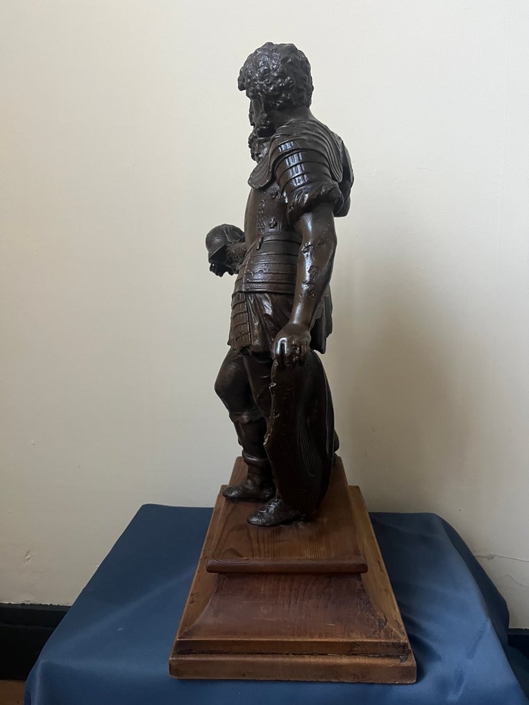 Figurine - Ridder en zijn dame - Spelter, Wood #4.3