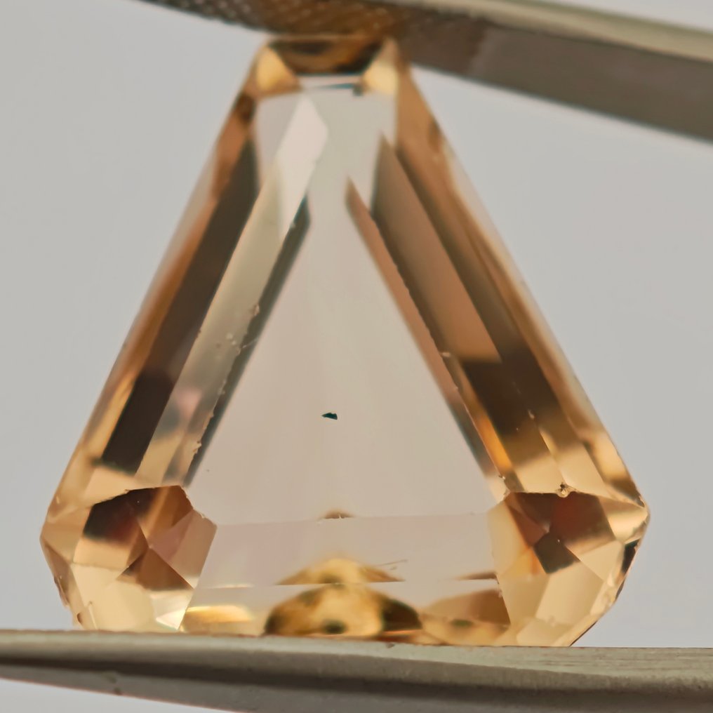 Ohne mindestpreis Topas - 20.42 ct - Antwerp Laboratory for Gemstone Testing (ALGT) - Hell orangebraun #1.0