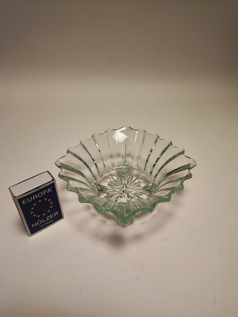 Brockwitz - 盘子 - "Prismen" - Uranglas #1.0