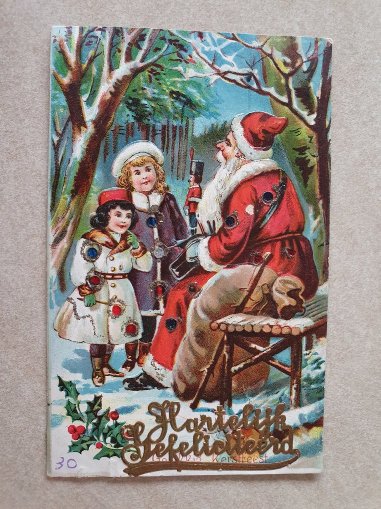 荷兰及其他国家 - 圣诞 - 圣诞老人、孩子们、风景等。 - 明信片 (150) - 1910-1960 #1.0