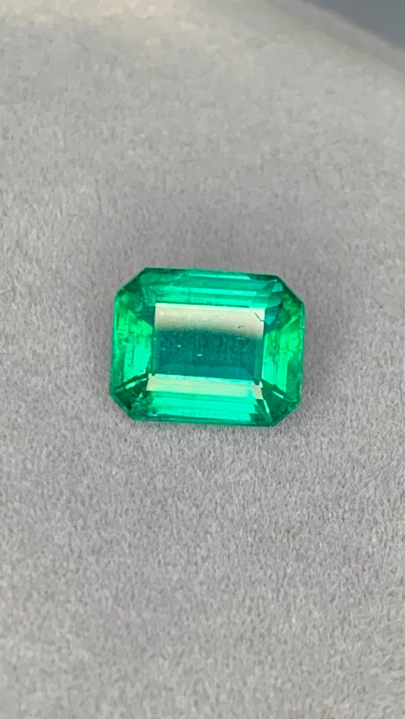 1 pcs Green Emerald - 1.99 ct - International Colored Gemstone Association (ICA GemLab) - Top Quality Emerald #3.2