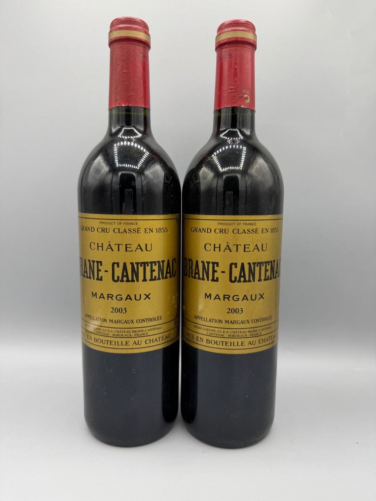 2003 Château Brane-Cantenac - Margaux 2ème Grand Cru Classé - 2 Φιάλη (0,75L) #1.0