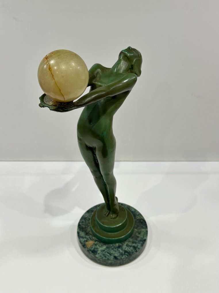 Max Le Verrier (French, 1891 - 1973) - Skulptur, "Lueur" - 32 cm - Metall #2.1