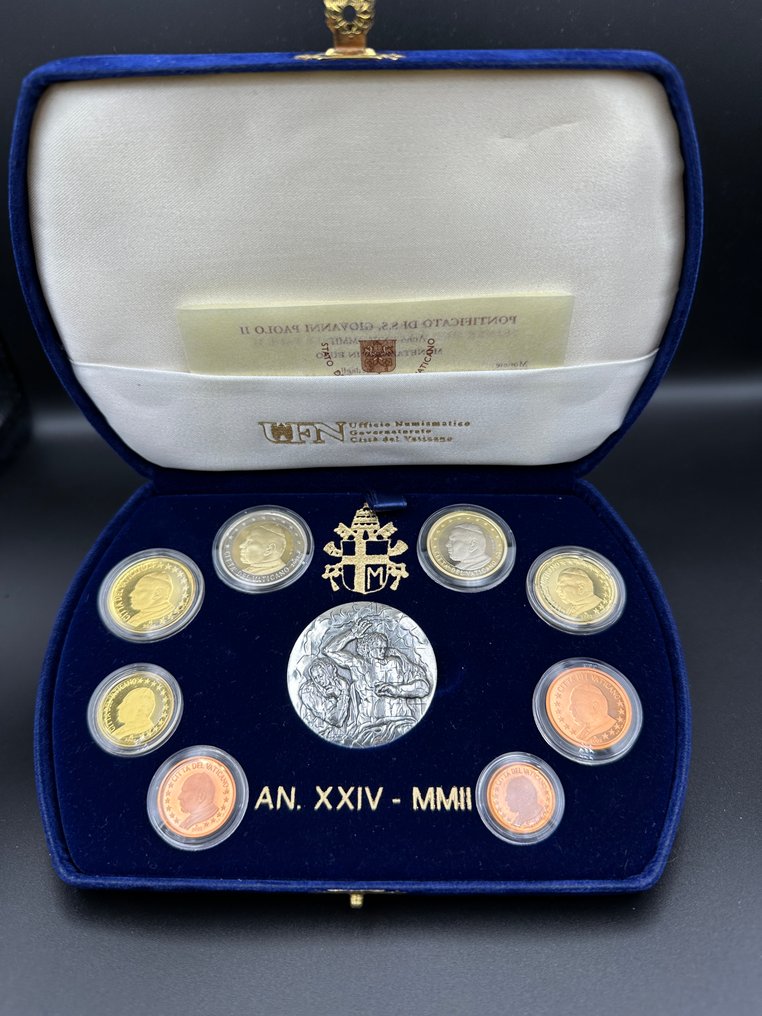 Vaticano. Proof Set 2002 (incl. medaglia in argento) #1.0