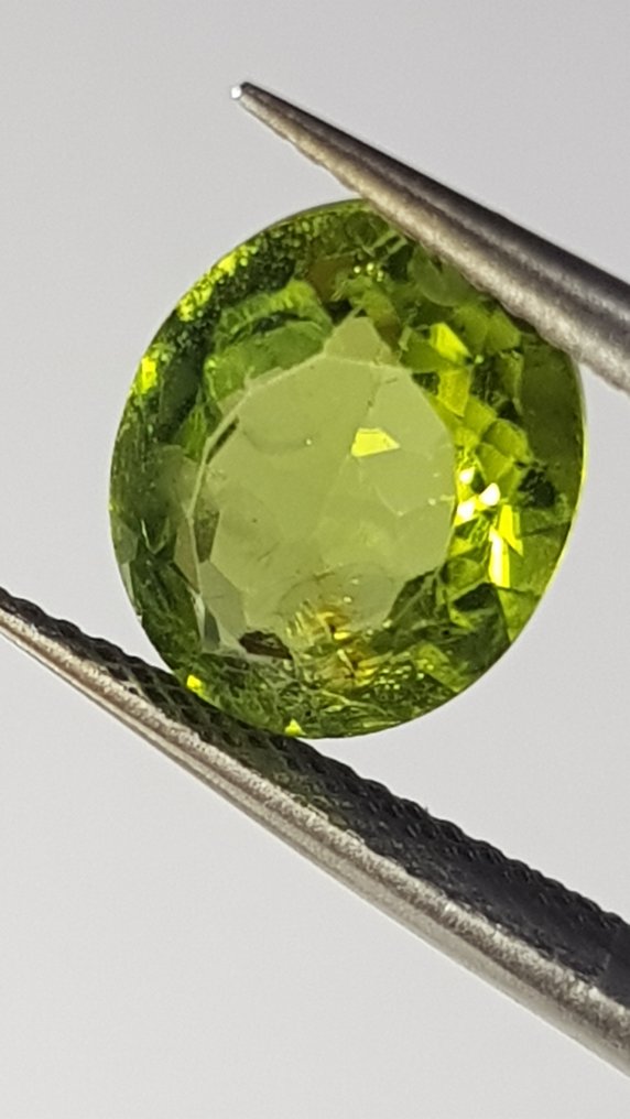 No reserve price - 1 pcs  Green Peridot  - 3.81 ct - International Gemological Institute (IGI) #3.2