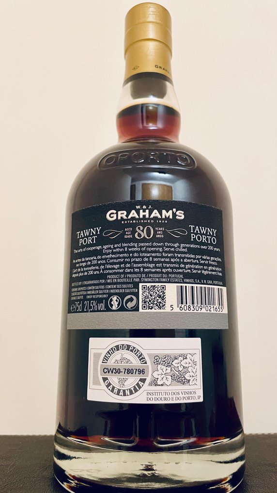 W. & J. Graham's - 80 years old Tawny -  Ντουέρο  - 1 Î¦Î¹Î¬Î»Î· (0,75L) #2.1