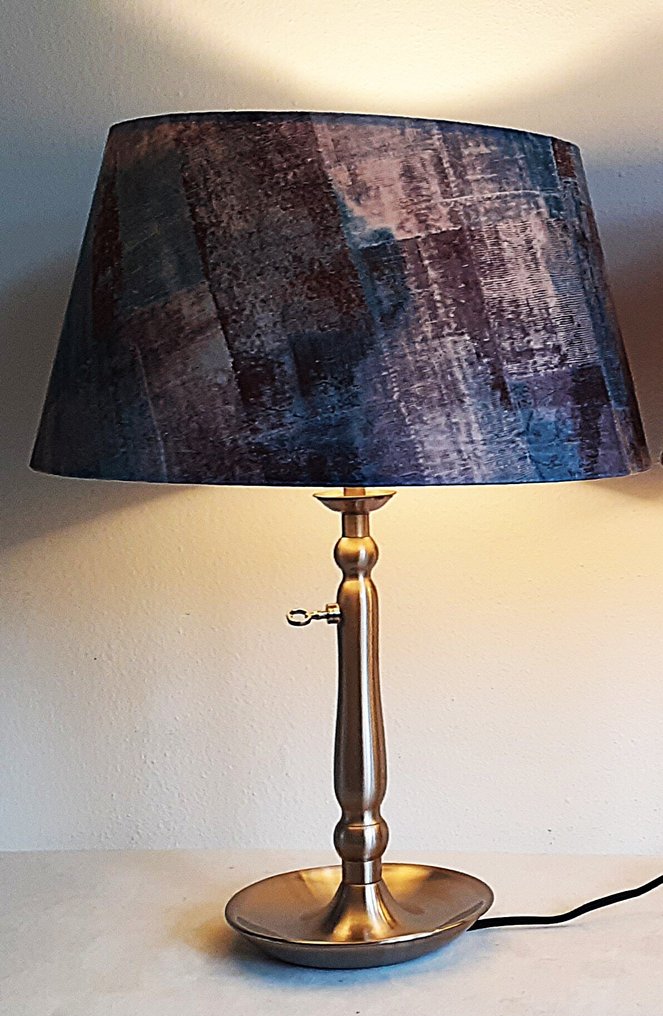 Reliving - Bordlampe - Børstet stål / stofhylster #2.1