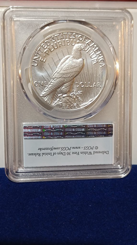 美國. 1 Dollar 2024   Peace Dollar gradée MS69 par PCGS  (沒有保留價) #1.0