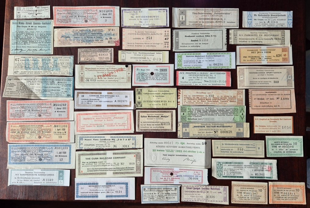 Ολόκληρος ο κόσμος. Collection diverse waardecoupons (45 pieces) (χωρίς τιμή ασφαλείας) #1.0