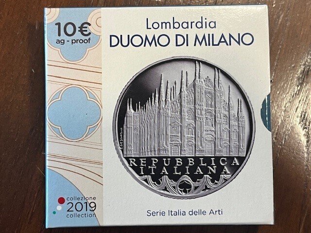Italia. 10 Euro 2019 "Duomo di Milano" Proof  (Ingen reservasjonspris) #3.2