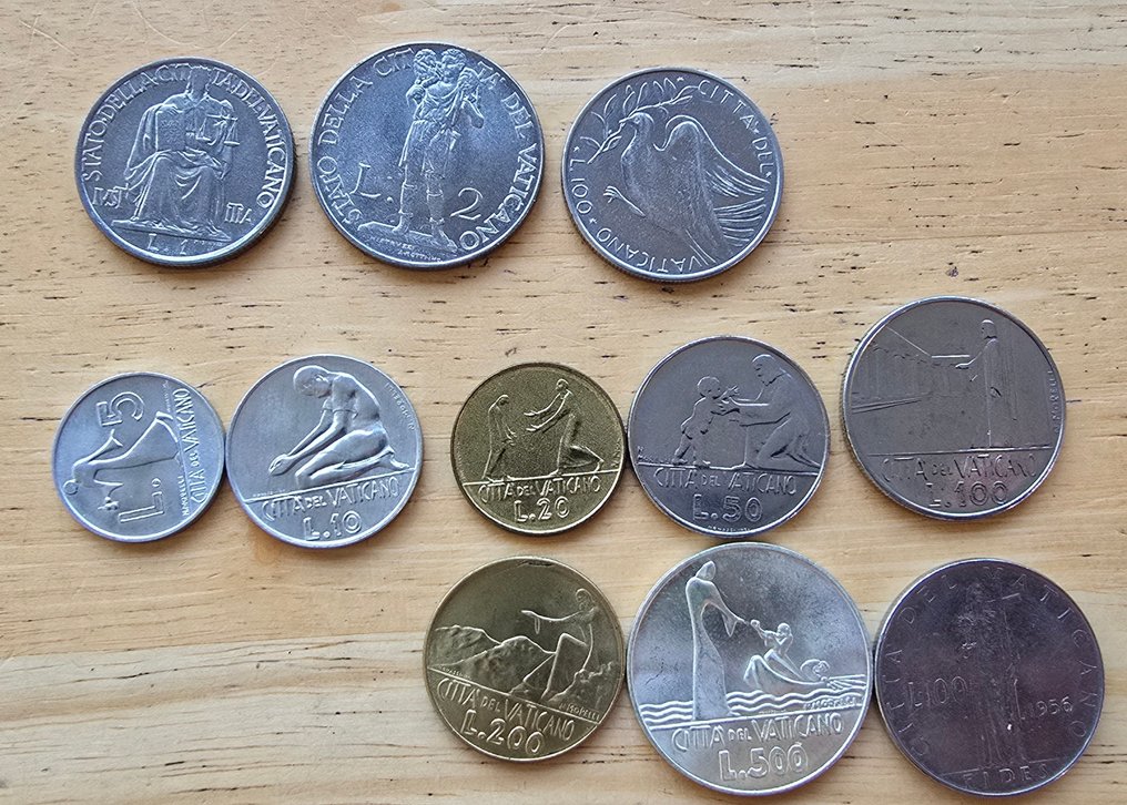 Βατικάνο, Λουξεμβούργο, Ρωσία. 11 coins vatican +7 luxembourg+6 USSR 1901-1970  (χωρίς τιμή ασφαλείας) #1.0