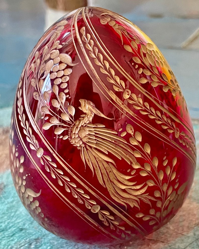 Œuf Fabergé - Œuf - Cristal - Cristal incrusté d'or #1.0