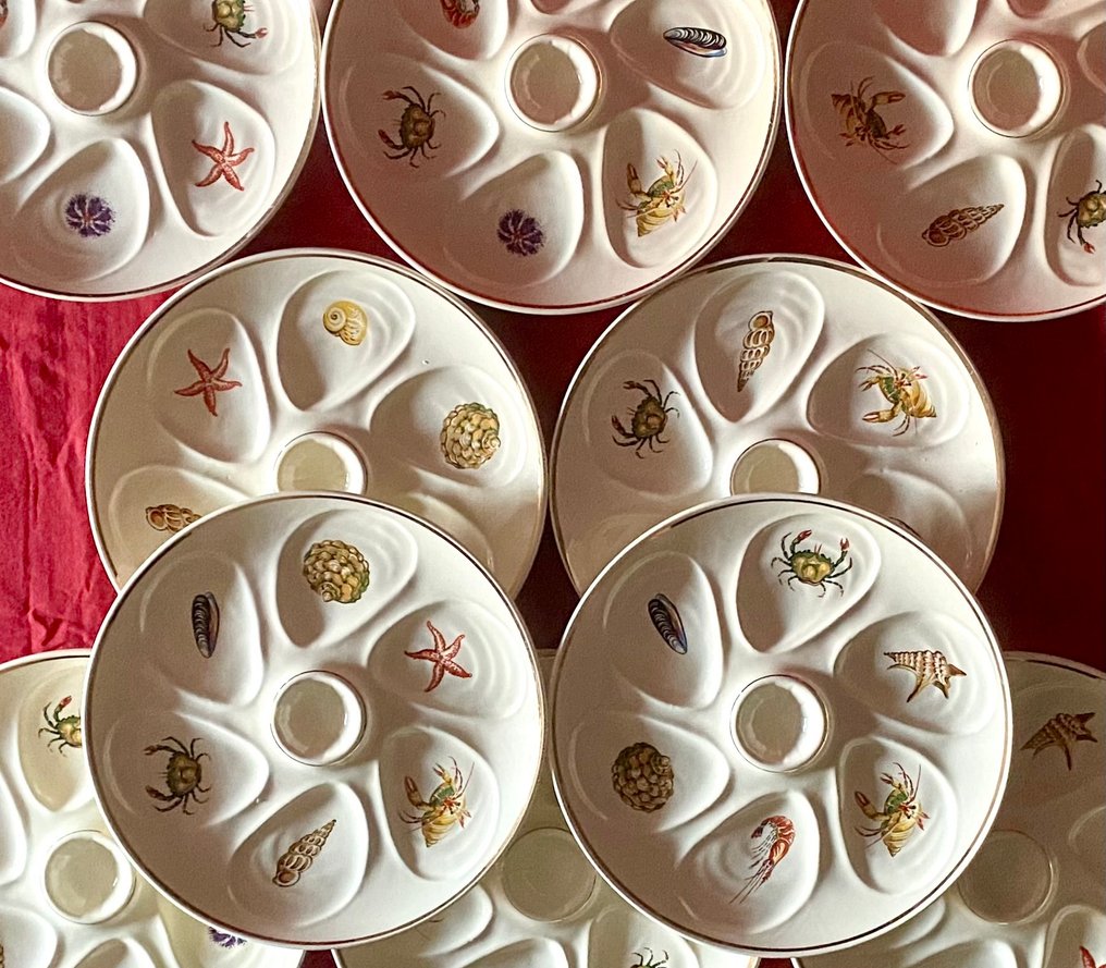 Salins - 牡蛎套餐 (10) - Crustacés - 陶器 - 10人牡蛎服务 #3.2