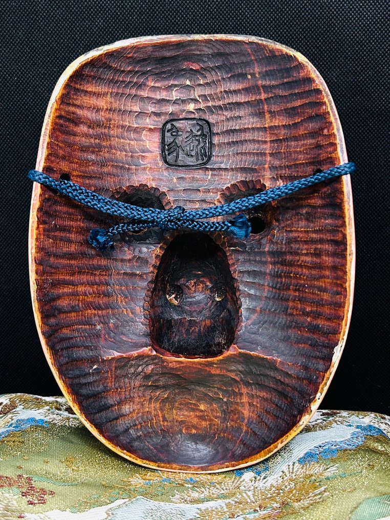 Noh面具 - 木, 高品质木雕能面具 - Kotobide小飛出 艺术家：川村逸象 - Kotobide 带包 #1.0