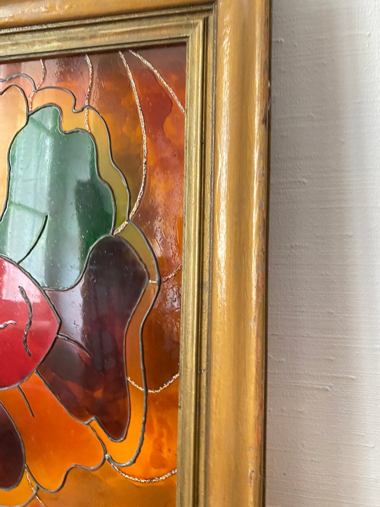  Vetrata colorata - 1950-1960 - Altezza 115 cm  #4.3