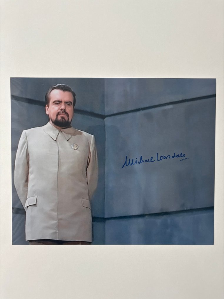 James Bond 007: Moonraker, Michael Lonsdale(+) as "Dr. Hugo Drax" signed photo with B'bc holographic COA #1.0