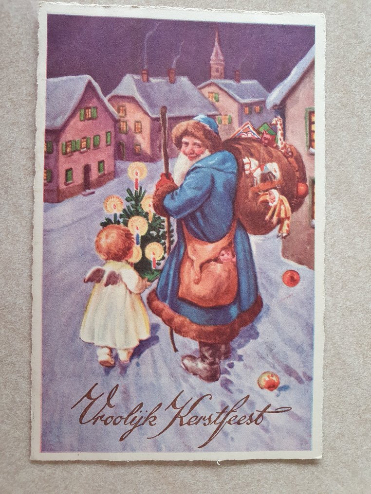 荷兰及其他国家 - 圣诞 - 圣诞老人、孩子们、风景等。 - 明信片 (150) - 1910-1960 #3.2