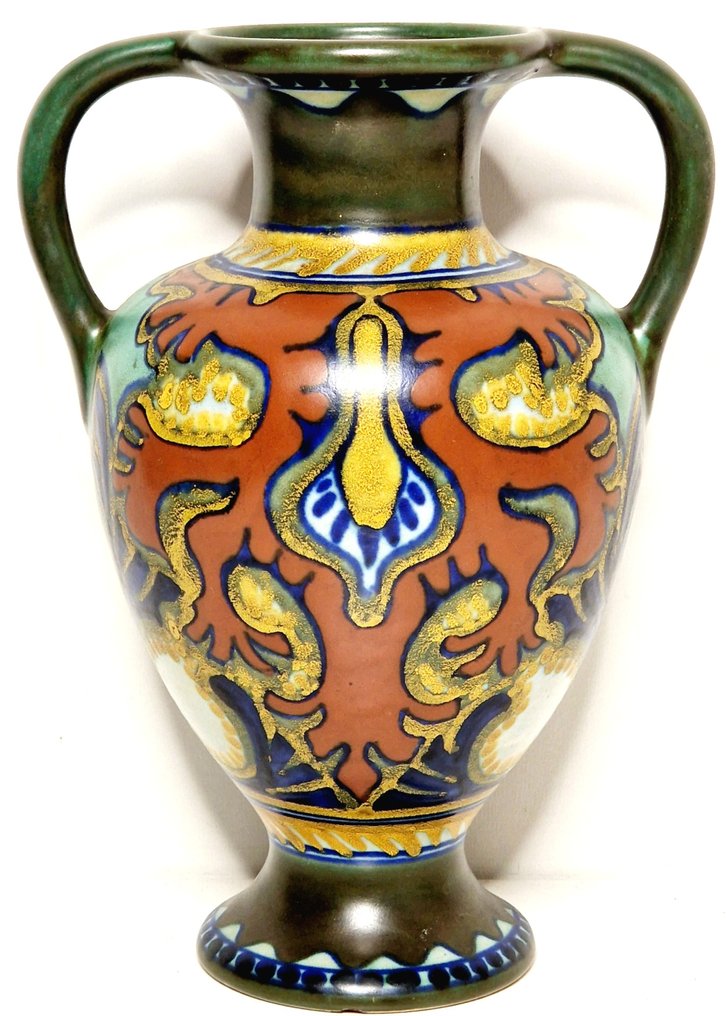 Plateelbakkerij Zuid-Holland - Βάζο -  Ροδίτης  - Κεραμικό #3.2