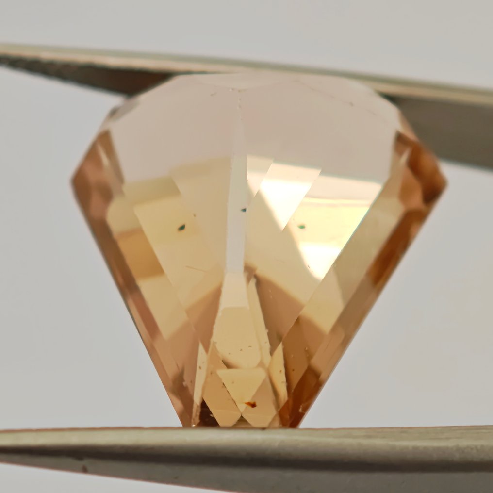 Ohne mindestpreis Topas - 20.42 ct - Antwerp Laboratory for Gemstone Testing (ALGT) - Hell orangebraun #4.3