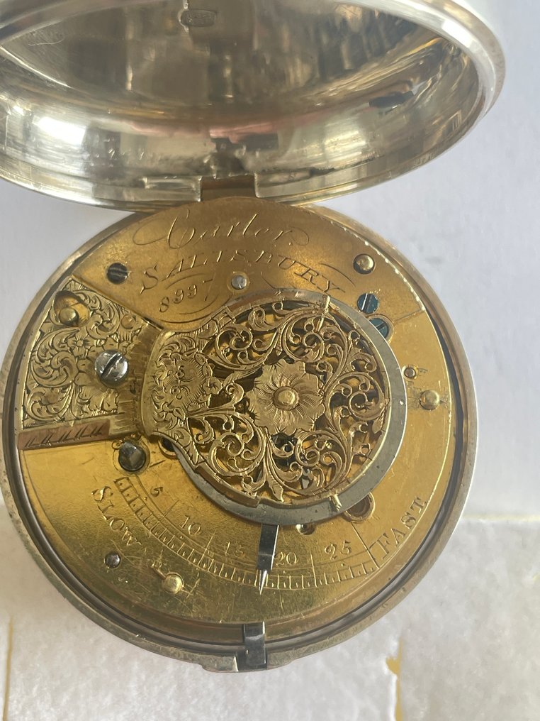 Curler (Salisbury) - Caldeirão em prata com dupla caixa - Sprzed 1850 r. #1.0