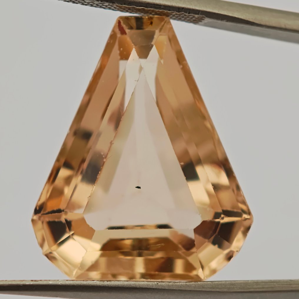 Ohne mindestpreis Topas - 20.42 ct - Antwerp Laboratory for Gemstone Testing (ALGT) - Hell orangebraun #1.0