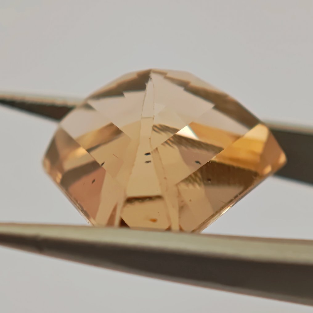 Ohne mindestpreis Topas - 20.42 ct - Antwerp Laboratory for Gemstone Testing (ALGT) - Hell orangebraun #3.2