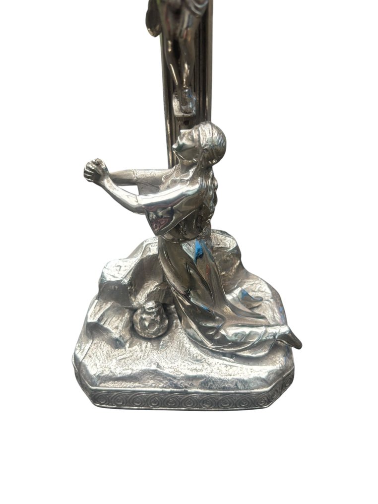 Ανταμοιβή του σταυρού του Ιησού με τη Μαρία - Αντίκες - Επάργυρο - 1940-1950 - 37 εκ. #1.0