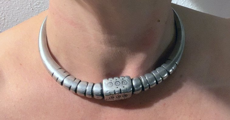 Starre Halskette - Silber - Indien - Ära nach Besetzung (1952 - heute) #3.2