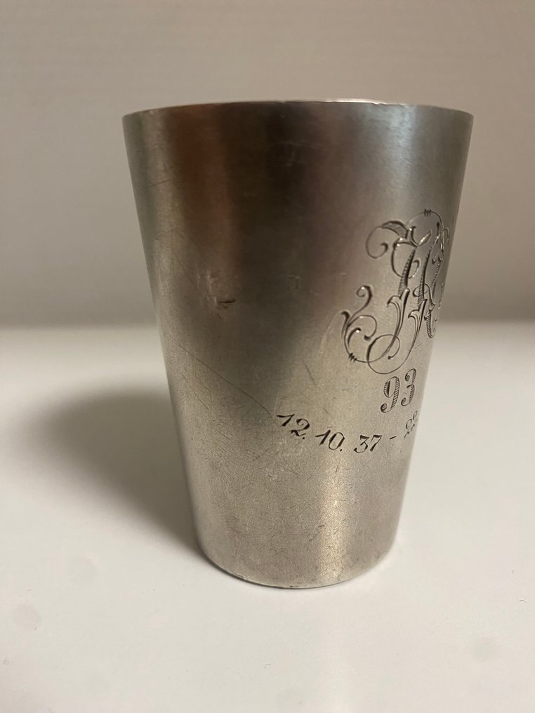 Unbekannt - Bicchiere - .835 argento - Mezzaluna, corona + orso #1.0