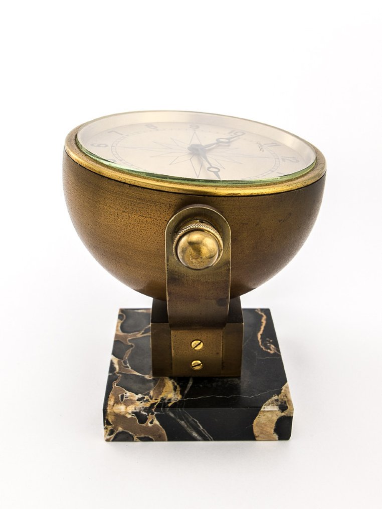 Table clock - Jaeger-LeCoultre -   Brass and marble - 1940-1950 #4.3