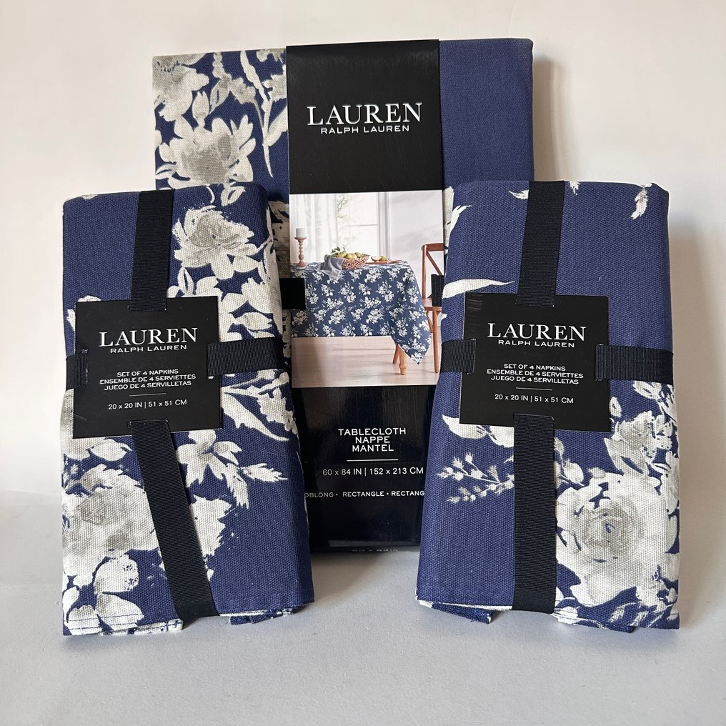 Lauren Ralph Lauren - Tablecloth + Napkins - Tablecloth (9) - 213 cm - 152 cm - placemat #2.1