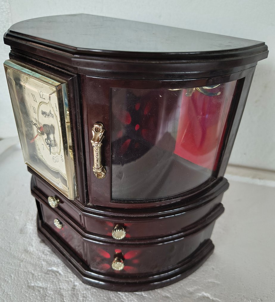 Fémtekercses zenedoboz - Olaszország - 1960-1970 - Carillon kulcsos eszközzel #3.2