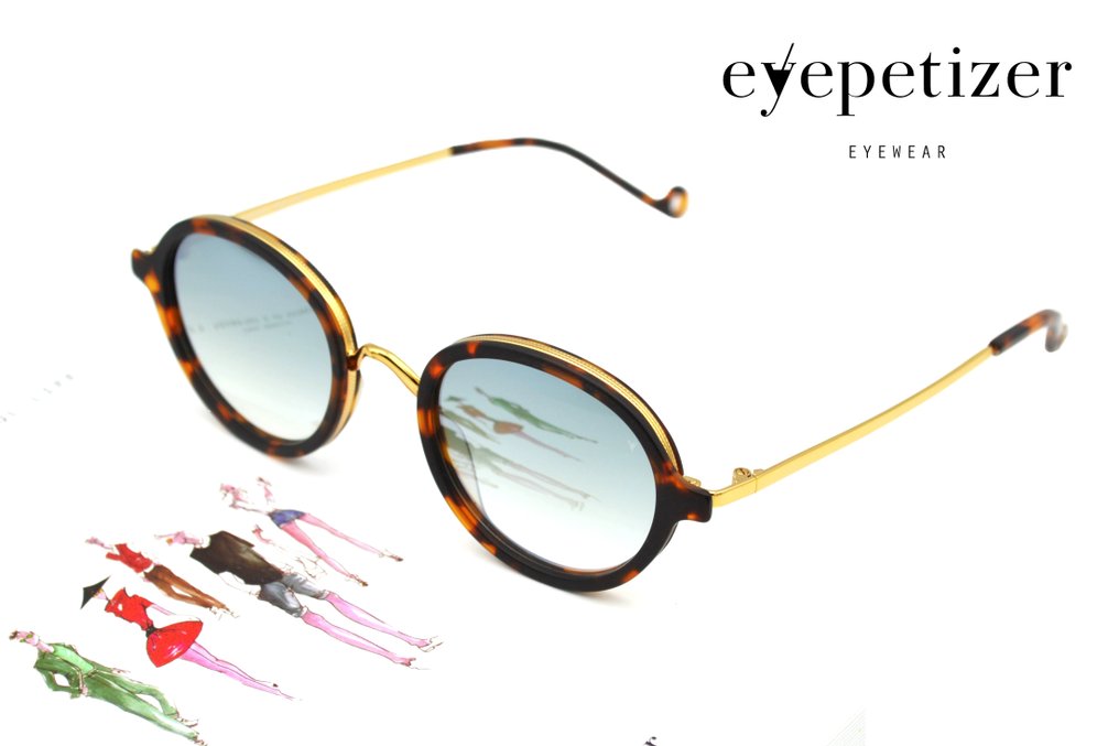 Other brand - EYEPETIZER - Made in Italy - Round Design - Acetate & Gold Metal - *New* - Gafas de sol #1.0