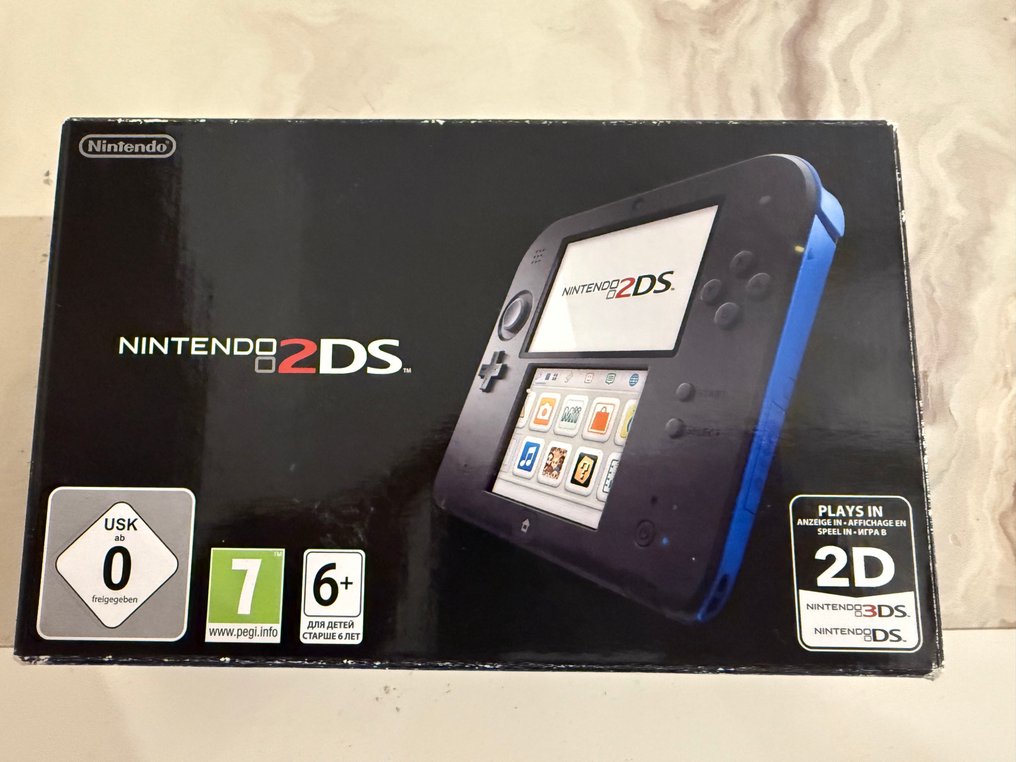 Nintendo - 2DS - Nintendo 2DS Black + Blue - Video game console - In original box #1.0