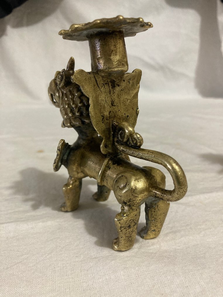 小烛烛台 令人难以置信的龙洞老鼠或有翼的奇美拉一对 (2) - 黄铜色 #3.2