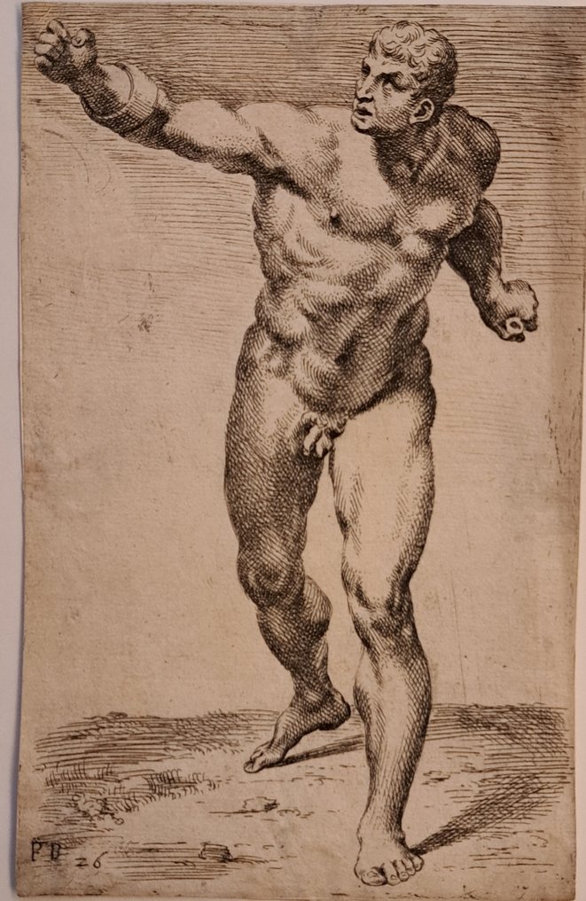 François Perrier noto anche come "il Bourguignon" (Salins, 1590 circa – Parigi, 1650) - IL GLADIATORE BORGHESE #1.0