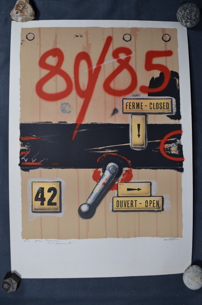 Peter Klasen (1935) - Open Closed  #1.0