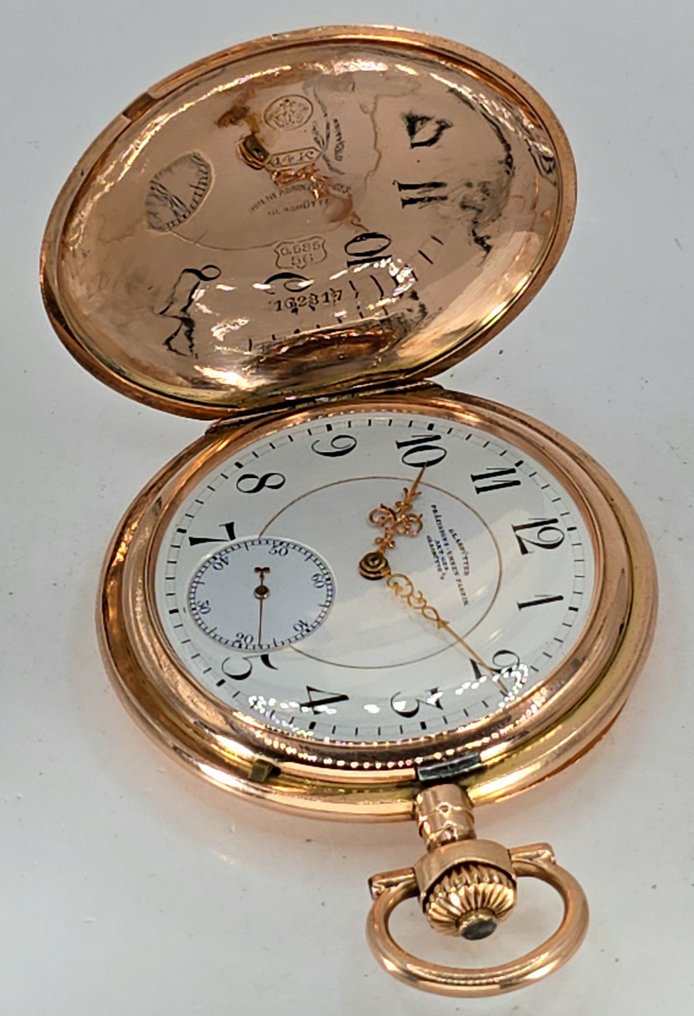 Glashütter Präzisions - Uhren - Fabrik Akt.-Ges. Glashütte i/S - 14K Savonette - Uhr Nummer 102317 - Glashütte um 1910 - 1900-1949 #2.1