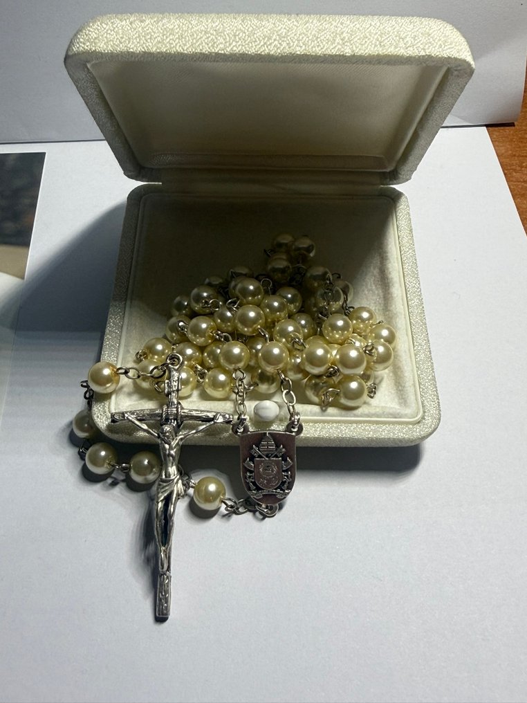  Ροζάριο - Επάργυρο, Ρόδον του Αγίου Πατέρα - Προσκύνημα του Πάπα Φραγκίσκου - Ευλογημένο και δοσμένο από τον Αγιότατο - 2010-2020 - Πάπας Φραγκίσκος  #3.2