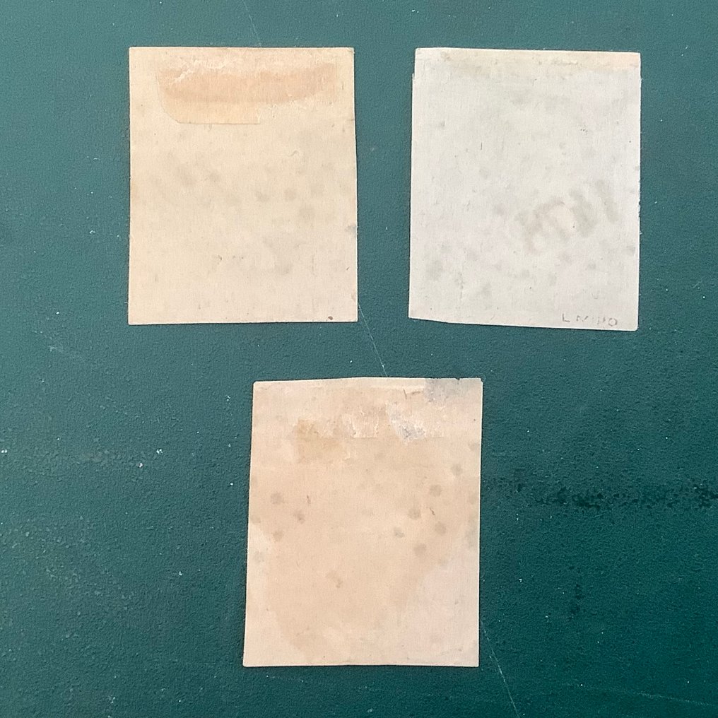 Francia 1870 - 10, 20 e 40 cent Bordeaux - Yvert 43A, 45B en 48 #2.1