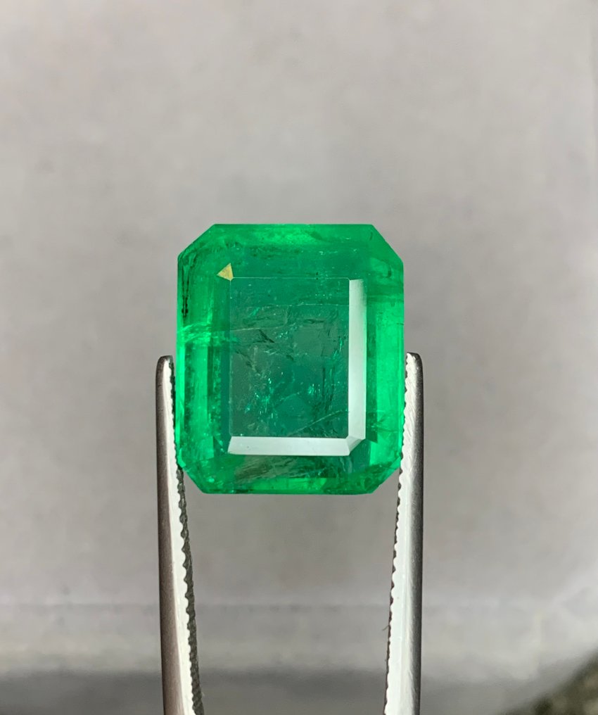 绿色 祖母绿 - 14.95 ct - 美国吉尔德宝石实验室 - 鲜绿色祖母绿 #2.1