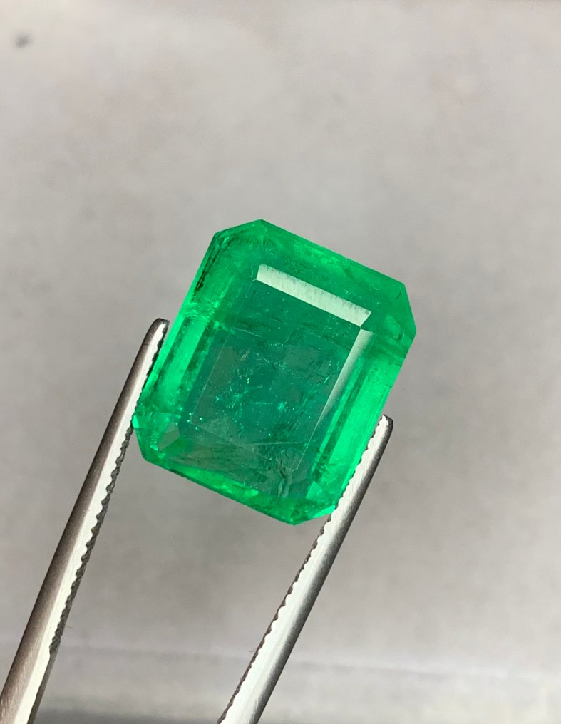 绿色 祖母绿 - 14.95 ct - 美国吉尔德宝石实验室 - 鲜绿色祖母绿 #3.2