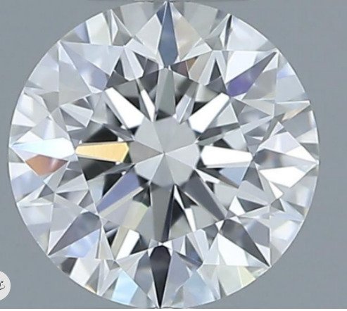 1 pcs Diamond (Natural) - 0.53 ct - Round - F - VS1 - Gemological Institute of America (GIA) #1.0