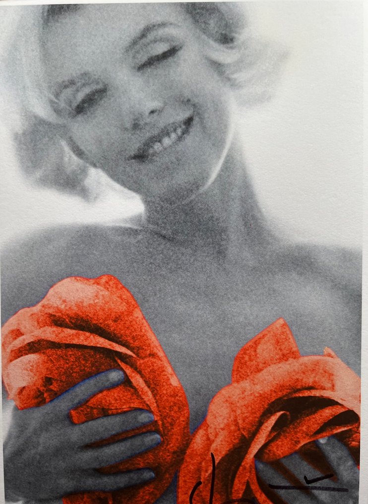 Bert Stern (1929–2013) - Marilyn Monroe Orange Wink Roses Artist proof test #1.0