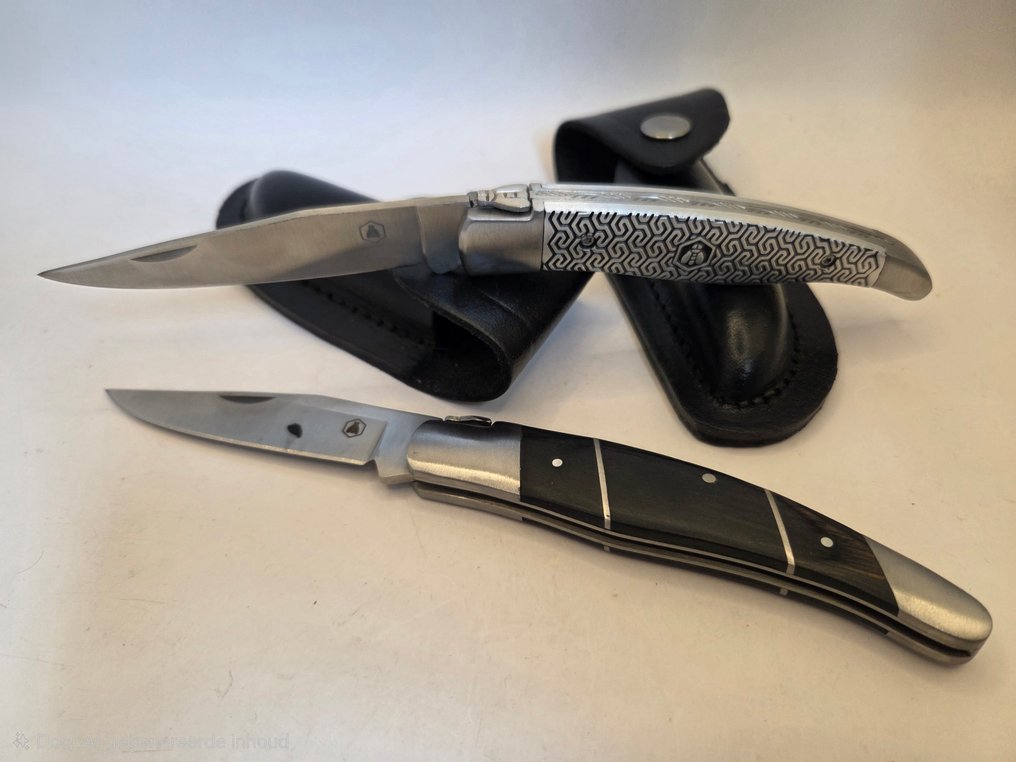 Laguiole - Menümesser (2) - Laguiole Taschenmesser - Edelstahl - Holz #3.2