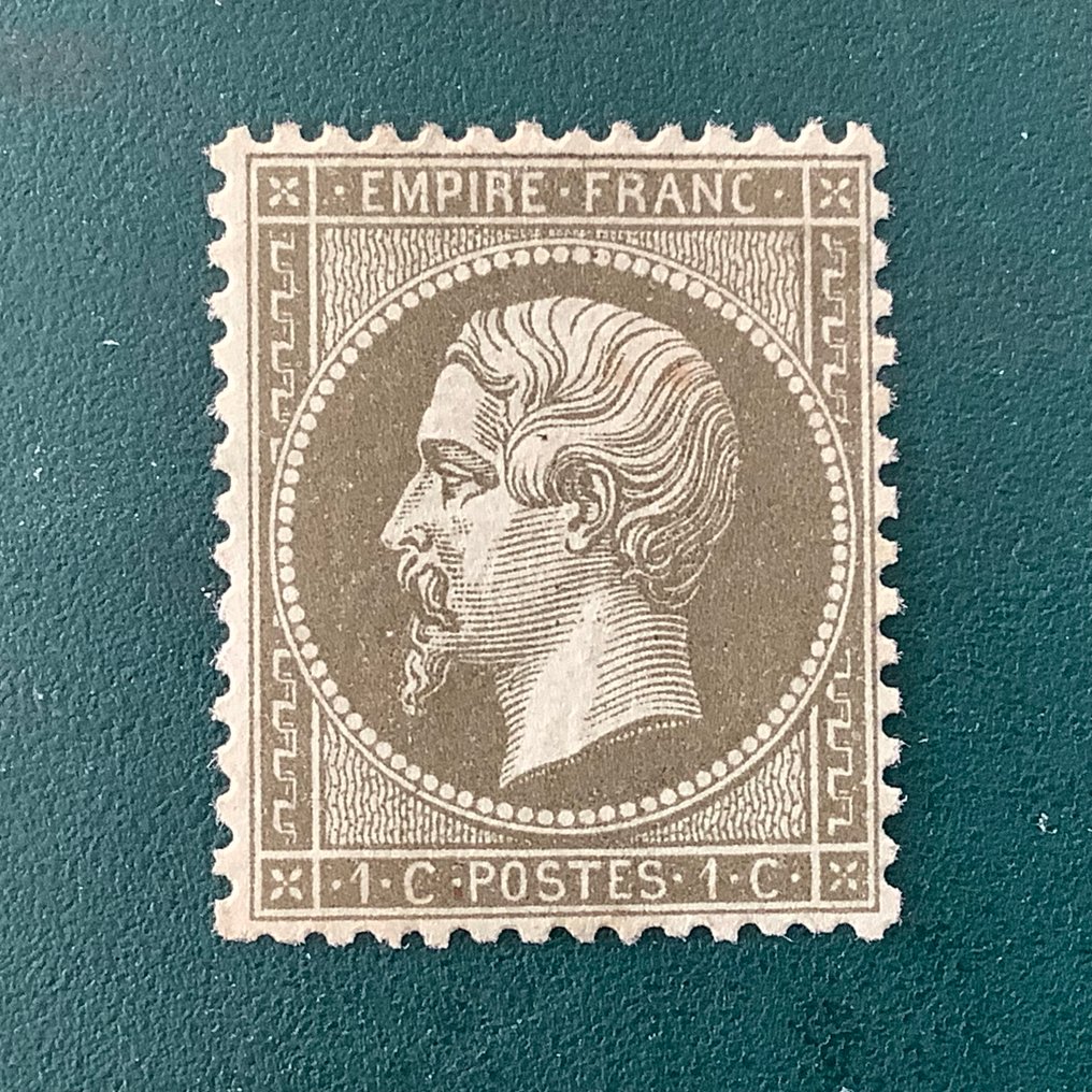 Frankrijk 1862 - 1 cent Napoleon Dentelez in nuance Mondore met goede centrage - Yvert 19b #3.2