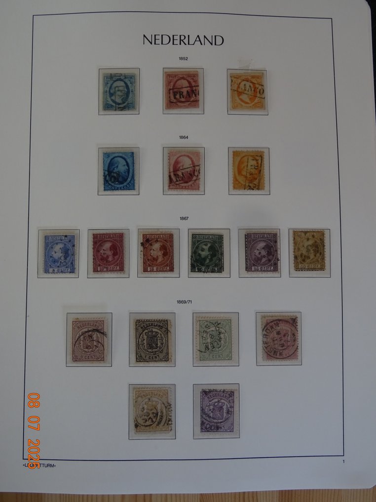 Holland 1852/1952 - Fuldt sæt af nederlandske frimærker fra 1852 til 1952 #1.0