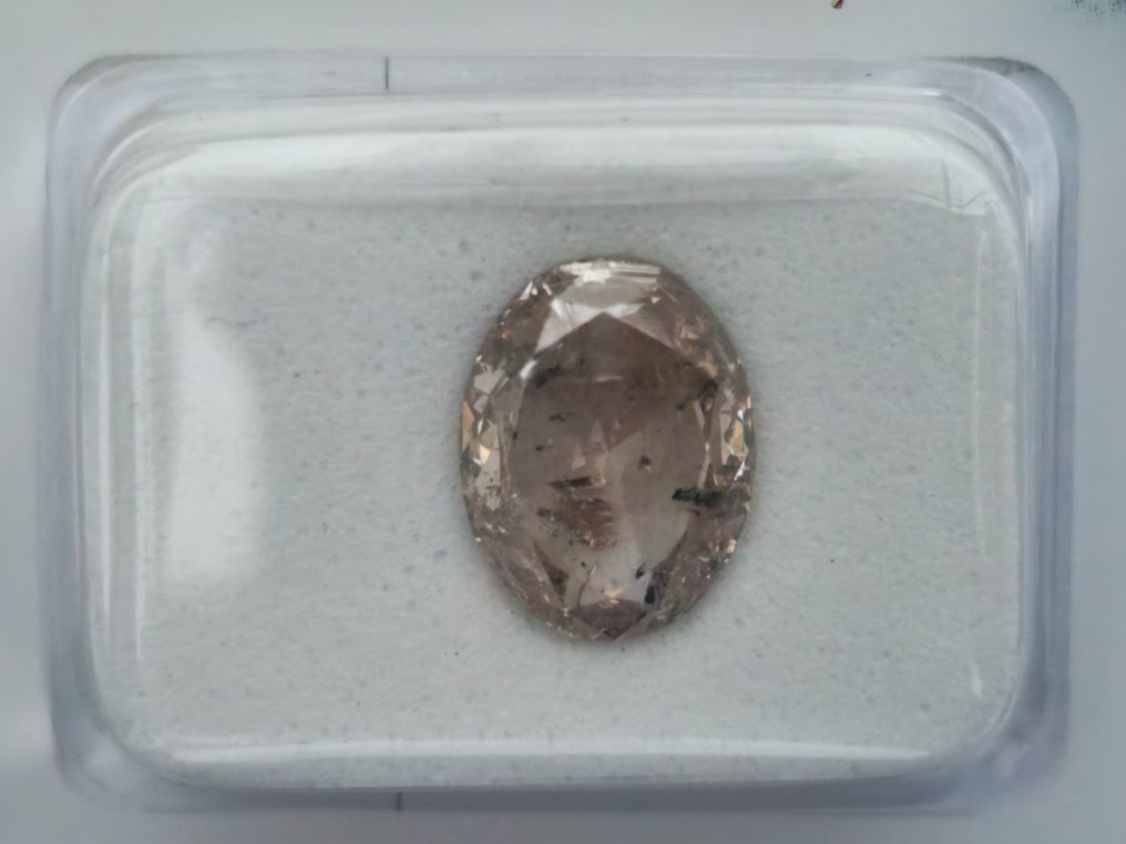 沒有保留價 - 1 pcs 鑽石  (天然)  - 2.63 ct - 橢圓形 - I1 - Gemewizard Gemological Laboratory (GWLab) #3.2