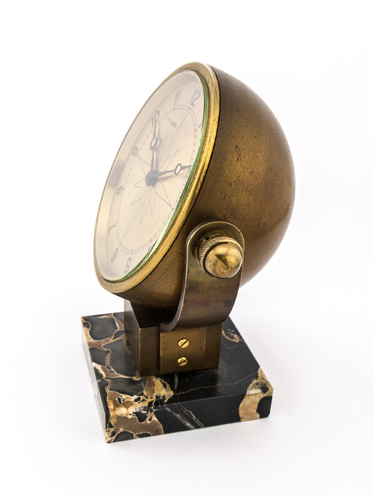 Table clock - Jaeger-LeCoultre -   Brass and marble - 1940-1950 #1.0