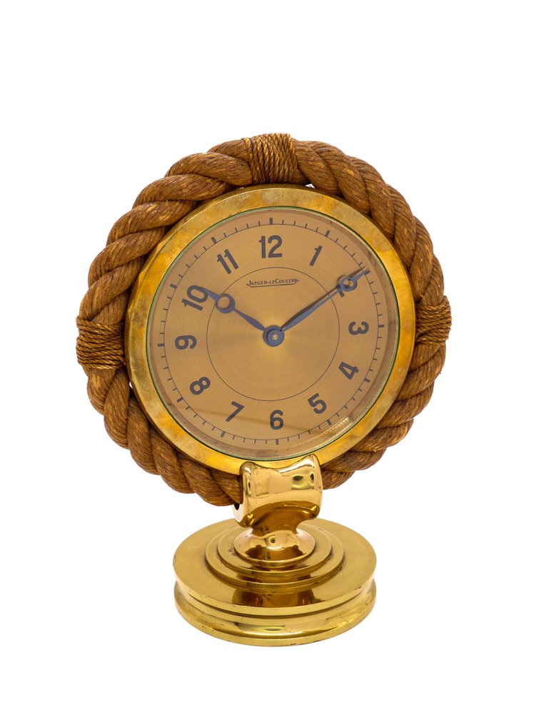 Table clock - Jaeger-LeCoultre - Brass and Rope - 1940-1950 #1.0